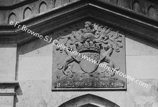 MOORE ABBEY  DROGHEDA COAT OF ARMS OVER DOOR